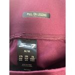 Seven 7 Pull On Legging Pants Zinfandel Scallop Hem Ponte Knit Size M Photo 4