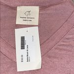 Hyped Unicorn  med solid blush & lace v-neck blouse Photo 5