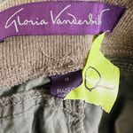 Gloria Vanderbilt Angelina Ribbed Olive Green Bermuda Shorts 12 Preowned Photo 6