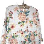 ZARA ‎ Sharon Floral Babydoll Dress M Ruffle Hem Loose Fit Mini Short Tiered Photo 3