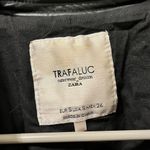 ZARA  TRF Black Moto Leather Jacket Photo 9