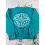 Pacific & Co Pensacola Beach Florida Compass Sweatshirt Teal Small Blue Photo 1