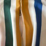 Tyche  Vici Halter Tank Rainbow Stripe Tie Front Size  Medium Keyhole front Photo 2