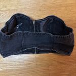 Story On Black Denim Front Zip Coastal Cowgirl Festival Whimsigoth Corset Top M Size M Photo 1
