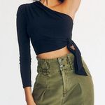 Free People Carmen Puff Sleeve Cropped Long Sleeve Blouse xs Photo 0