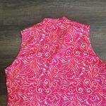 Sport Haley Women’s Cancan Sleeveless Print Golf Top Shirt Large Pink Photo 5