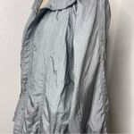 Vintage 80s Lightweight Jacket Shimmer Silver Tudor Court Mid Length Size Medium Photo 6