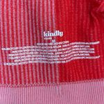 Kindly Yours Seamless Bralette Ribbed Two Tone Red Pink Size Medium Photo 3