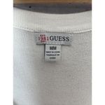 Guess  Ivory Sweater Dress Women's V Neck 3/4 Sleeve Size M‎ Photo 3