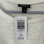 Torrid Cotton Modal Slub + Clip Dot Print Fabric Mixed Dolman Tee Size 2X Photo 3