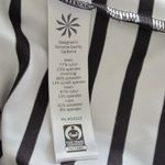 Athleta  Black and White Stripe Ace Racer Tank Top Mesh Details‎ Pockets Size S Photo 9