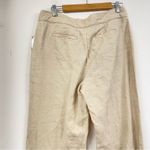 Charter Club  Linen Tan Wide Leg Womens Pants 12 Old Money Lagenlook Capsule Photo 7