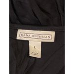 Dana Buchman Womens Black Striped V Neck 3/4 Sleeve Top Shirt Large Blouse Work Photo 1