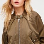 Free People  Olive Midnight Bomber Jacket Size S Photo 1