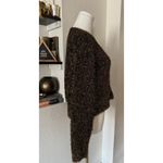 Anthropologie Festive Bronze Tinsel Shimmer Cardigan Size Small NWOT Photo 4