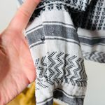 Current/Elliott Current Elliott Black and White Patterned Button Down Shirt Photo 5