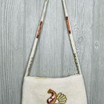 Vintage Walborg Seed Beaded Evening Bag clutch purse with beaded strap White Photo 5