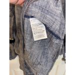 Style & Co  Womens‎ Top Blue White Peasant Bohemian Tassel Bell Sleeve Size M Photo 3