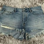 We The Free Free People  Denim Cut Off Jean Shorts Size 29 Photo 0