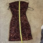Windsor  Sequin Burgundy Dress Size Large Photo 5