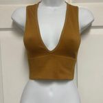 Out From Under Ribbed Seamless Plunge Cropped Tank Top Photo 1