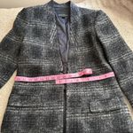 Banana Republic  Women’s Charcoal Plaid Blazer Photo 4