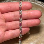 Ruby NWT  & CZ Gold Over Sterling Silver Bracelet Photo 9