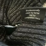 Sofia cashmere ribbed black metallic fox fur pom cashmere beanie hat one size Photo 2