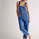 We The Free  Free People FP Women’s Ziggy Baggy Overalls Sapphire Blue Size XS Photo 10