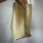 Tory Burch  | NWOT Metallic Perry Leather Tote Golden Large Purse Shoulder Bag Photo 13