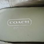 Coach Venus Metallic Silver Soft Leather Embellished Ballerina Flats - US 7 Photo 2