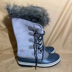 Sorel  Joan of Arctic Leather Waterproof Lace Up Faux Fur Boots Photo 3