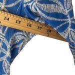 Solitaire Solitare Women's Size Medium Blue Thread‎ Embroidered Floral Vacation Top Photo 6