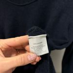 White + Warren Navy Blue 100% Cashmere Sweater Size M Photo 4