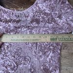 Alex Evenings  Sequined Floral Lace Ribbon Rosette Gown Dress Size 8 Photo 2