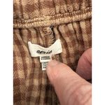 Aerie  women’s gauze plaid shorts size M high waist brown Photo 4