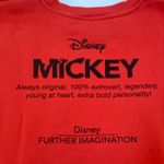 ZARA  Disney Mickey Mouse Red Graphic Sweatshirt Further Imagination Cropped M Photo 8