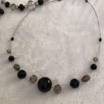 3 pieces Glass crystal bead choker necklaces set Photo 4