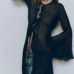 ZARA 😍 🌺😍  Gold Flower Velvet Choker - NWT Photo 2