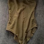 Forever 21 Olive green adjustable cotton bodysuit Photo 2