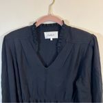 Ba&sh  Seoul Peplum Sweater Black V-Neck Women’s Small Photo 3