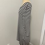 Multiples  dark grey and White Striped Top Photo 2