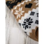 NWT Sherpa Lined Knit Winter Snowflake Holiday Design No Photo 1