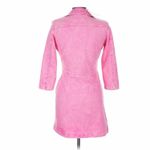 Retrofete Willa Denim Mini Dress Vintage Pink Size Large Stretch Distressed Photo 2