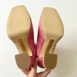 Sam Edelman NEW Jaye Platform Ankle Boot Pink Suede Square Toe Block Heel Size 7 Photo 4