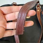 Avorio Made In Italy Black Leather Shoulder Bag Purse Handbag Tote Photo 7