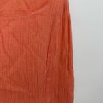 Spiegel Orange Coral Cotton Midi Asymmetrical Dress Size Small Boho Photo 5