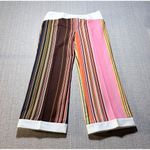 Trina Turk  Multicolor Striped Ankle Crop Pants with Button Detail Size 6💛 Photo 1