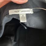 St. John NWOT  5 Pocket Black Gold Flat Front Straight Leg Highrise Pants Size 12 Photo 1