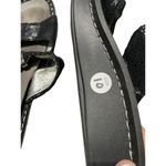 Alegria  Women's Sandals Adjustable Metallic Black Strap Size 10 Photo 5